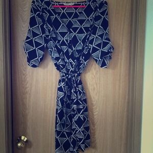 Tunic Dress - belted waste