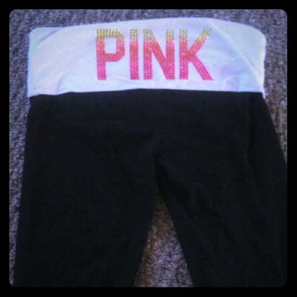 VS Pink Bling Capris