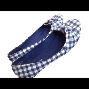 Plaid American eagle flats