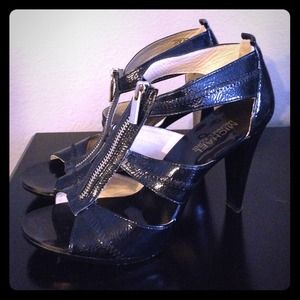 Michael Kors patent zipper heels