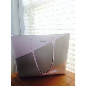 💅 Pink, Cream, and Tan handbag