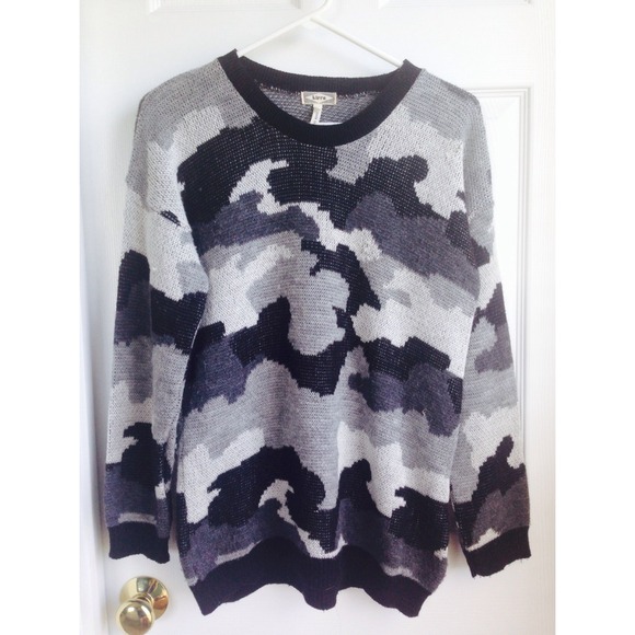🐨 army print knitted sweater 🐨