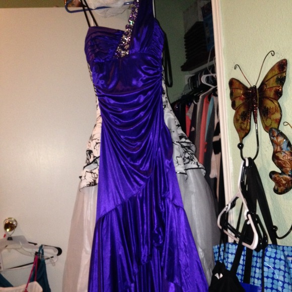 Purple prom dress