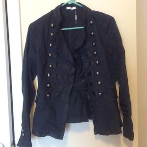 Black and Navy blue military jacket