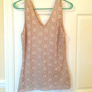 SHEER BANANA REPUBLIC DRESSY TANK!