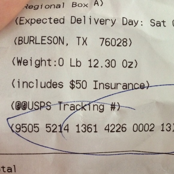 Tracking # for Ashleigh