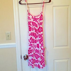 Pink Hawaiian print dress!