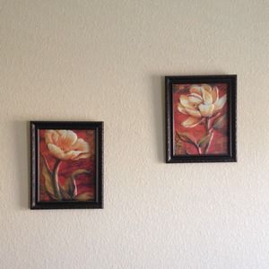 Flower wall hangings! $15 each