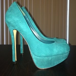 Teal Baker Heels - Size 5.5