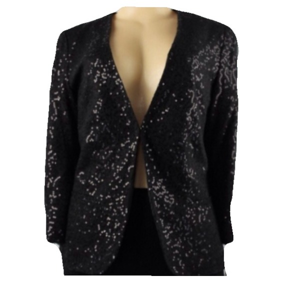 Black sequined blazer
