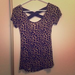 Cheetah cut out back top! 🐆