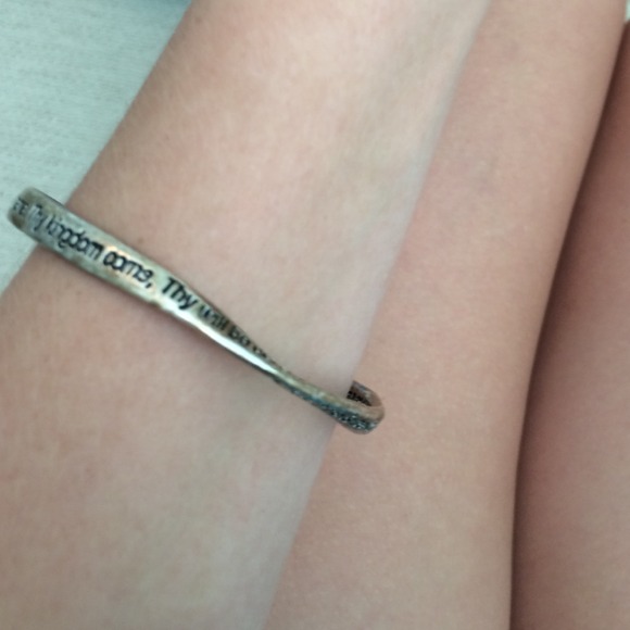 Gold "the Lord's Prayer" bracelet