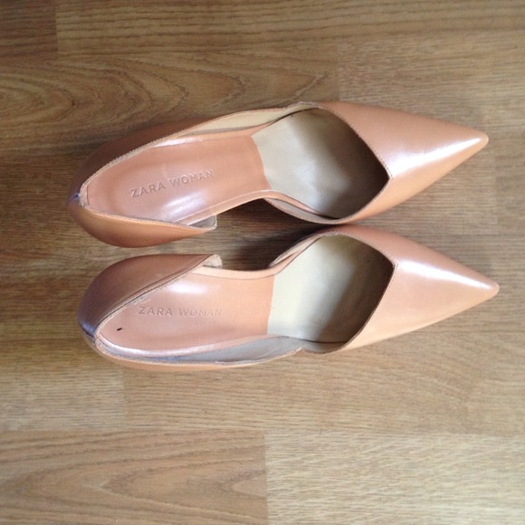 Zara nude heels
