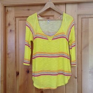 Splendid 3/4 sleeve striped top!