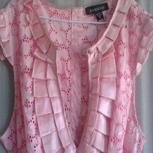 Bundle ~~~~bebe pink eyelet top