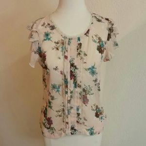 Floral chiffon blouse