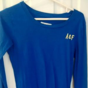 Blue abercrombie &fitch long sleeved shirt