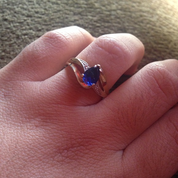 Sapphire & 10K Gold Ring