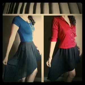 Forever 21 Black High Low Skirt