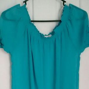 Blue forever 21 blouse