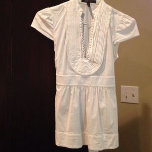 White bcbg shirt