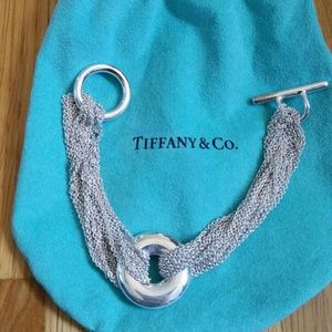Tiffany 10 Chain Disc Toggle Bracelet