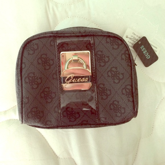 authentic guess makeup bag