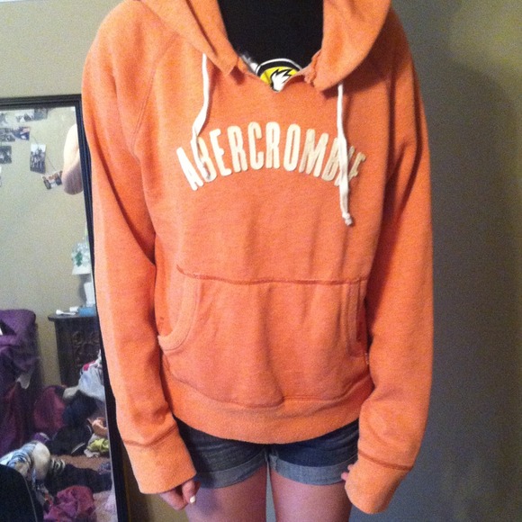 Burnt Orange Abercrombie Hoodie