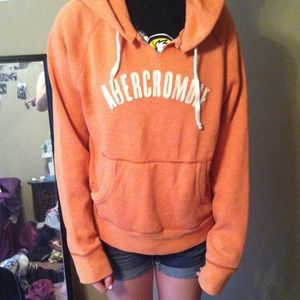 Burnt Orange Abercrombie Hoodie