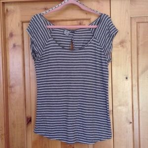 Volcom striped cap sleeve tee!