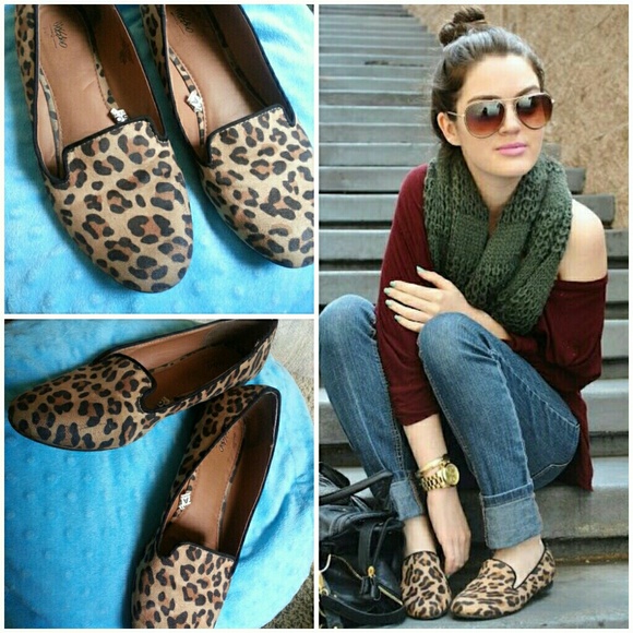 Leopard print loafers
