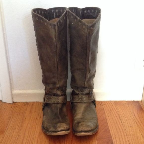 Free People Distressed Tall Boots. Size 7