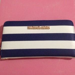 Striped MK Wallet