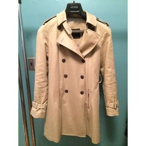 Classic Double-Breasted Zara Trench