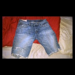 Men jeans short