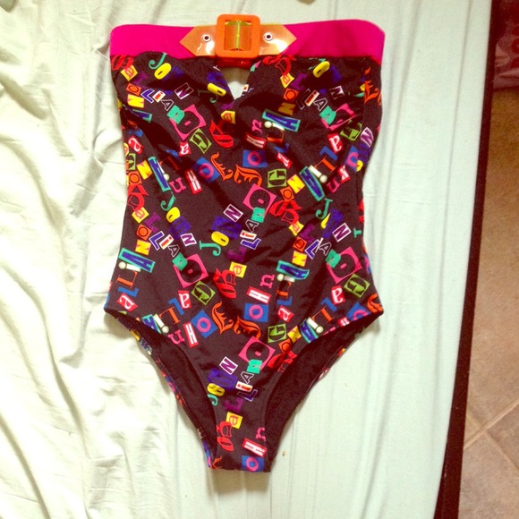 John Gallino one piece swim suit