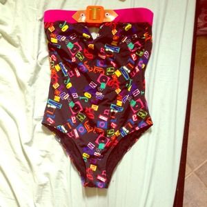 John Gallino one piece swim suit