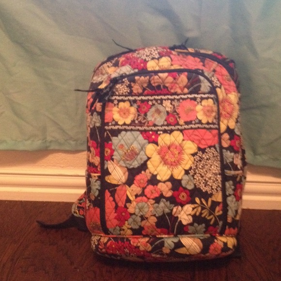 Vera Bradley laptop back pack in "happy snails"