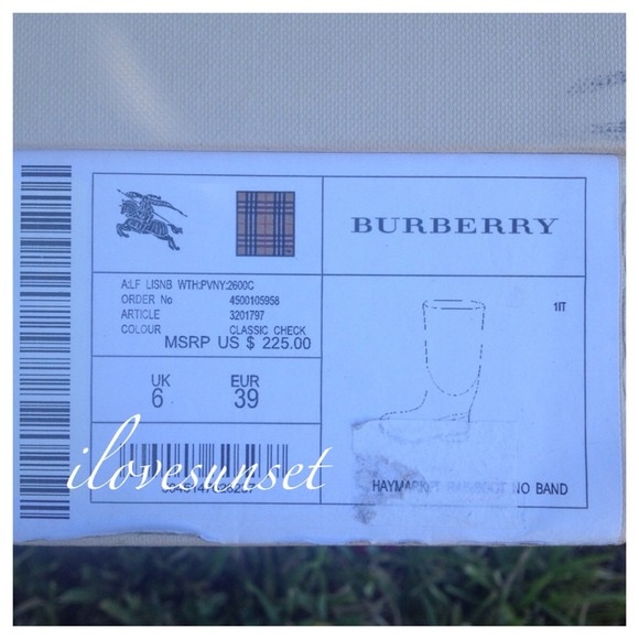 {Burberry} Rain Boots - Picture 3 of 4