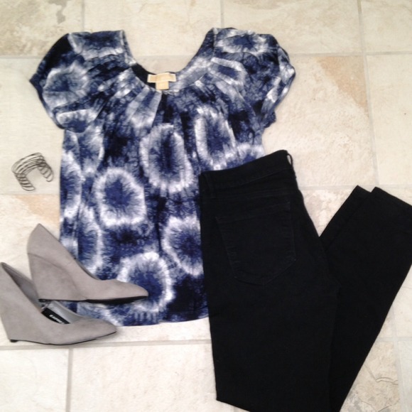 ⚡️flash sale⚡️Michael Kors Tie-died Peasant Top