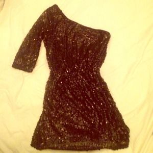Black Sequin Dress