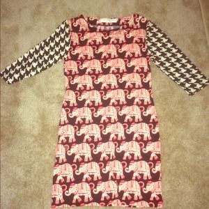 Tracy Negoshian Elephant Houndstooth Dress Alabama