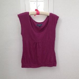 raspberry colored top