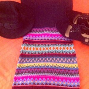 LF celebrity tribal stretchy skirt xs-m #Cochella