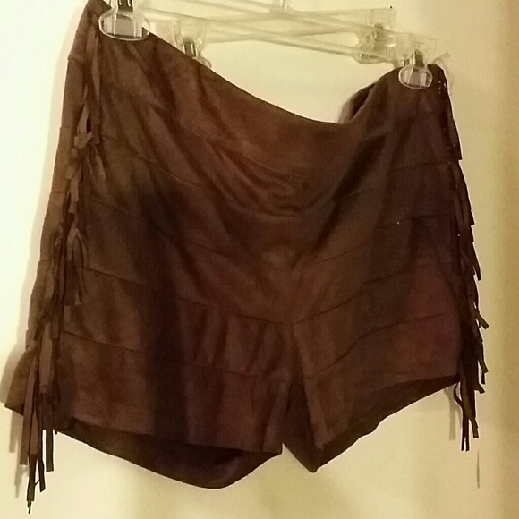 Fringed shorts