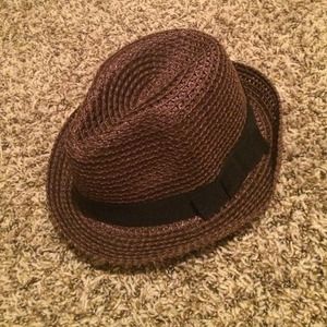 Brown fedora