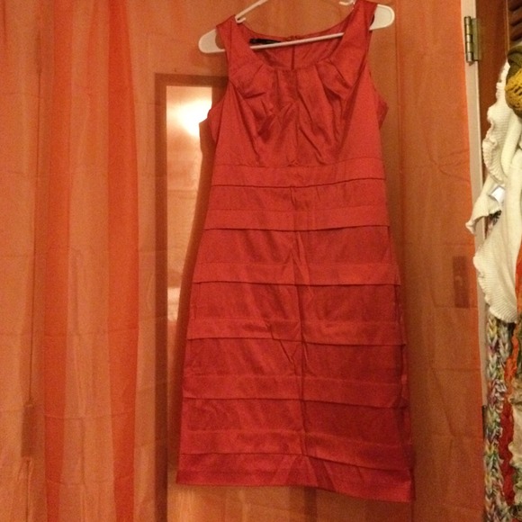 Maurice's coral dress