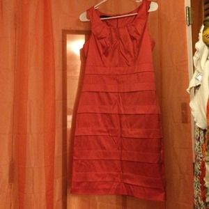 Maurice's coral dress