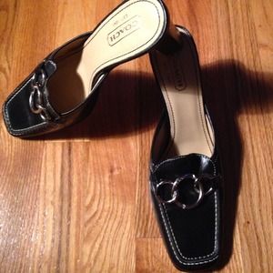 Black Coach Mules