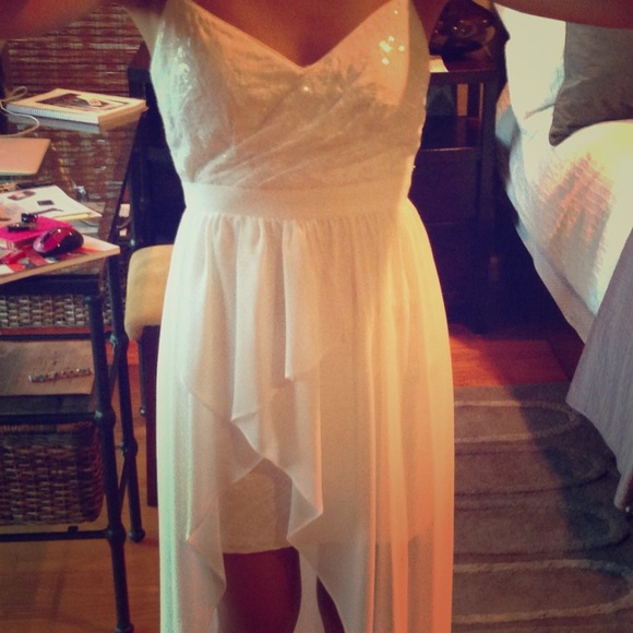 White cocktail dress